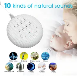 Bebê branco máquina de ruído usb recarregável cronometrado desligamento som máquina sono chupeta monitor relaxamento para bebê adulto escritório 240326