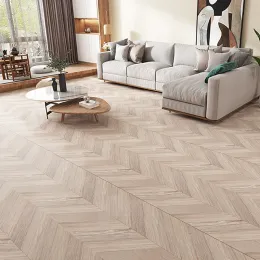 Adesivos engrossar autoadesivo 3d grão de madeira piso adesivos cinza claro impermeável antiderrapante wearresistant decoração para casa adesivos de chão