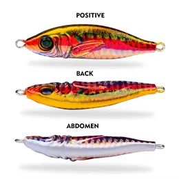 30g Iron Plate Bait with Lifelike 3D Eyes and Luminous Coating for Successful Freshwater Saltwater Fishing of Ostrich Swift 240327