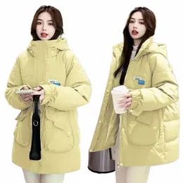 mid-lg Winter Jackets For Women's 2022 New Down Cott Coats Thick Warm Hooded Cott-Padded Parka Coat Oversize Loose Jackets 89lM#