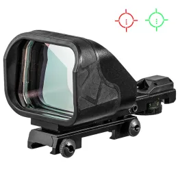 Escopo de escopo tático caça óptica riflescope holográfica holográfica grande ponto vermelho mando reflexo retículo vermelho ponto de mira de ponto de vista