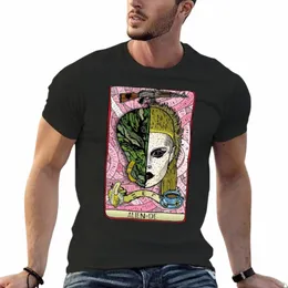 Yolandi T-shirt grafica tinta unita carino top T-shirt cott da uomo V9Sj #