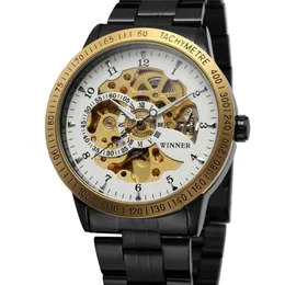 T-Winner Winner 8085 Hollow Bottom Fully Automatic Men's Steel Band Mechanical Watch