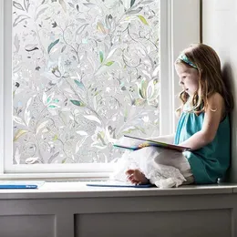 Adesivos de janela Filme decorativo Tulip Glass Banheiro eletrostático evita espiar