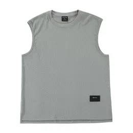 Män mesh västar sommaren tunn tank top snabb torr sport undertröja kroppsbyggande muskelträning andningsbara ärmlösa t-shirts 240327