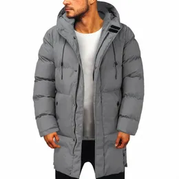 Lässige mit Kapuze Lg Schnee tragen warme Daunenjacke Mantel Männer Outwear dick plus Größe Cott windundurchlässige Winter gepolsterte Parka Männer Mantel 88Fp #