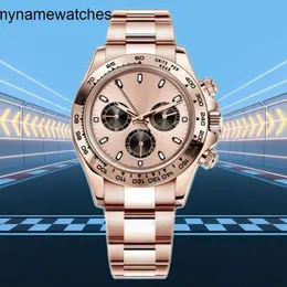 Часы Rolaxs Швейцарские наручные часы Роскошные Rolasx Dayton Механические 4130 Механизм из нержавеющей стали 40 мм Циферблат Высочайшее качество для мужчин Бренд-дизайнер De Luxe Складная пряжка Золото