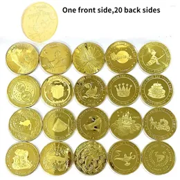 Party Supplies 1pc Tooth Fairy Gold Plated Commemorative Coin Creative Kids Change Gifts Physical Metal Crypto