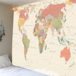Gravestones Hd Super Large World Map Printing Tapestry is Soft and Easy to Care for Wall Decoration Hanging Cloth