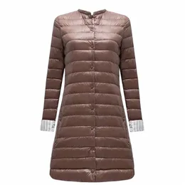 Newbang Ultra Light Down Jacket 여성 휴대용 여성 재킷 겨울 LG 깃털 슬림 파카 스탠드 칼라 여자 다운 재킷 h1yg#