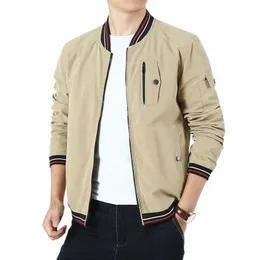 supuscreat Mens Cargo Jackets New Fi Bomber Jacket Mens Wear Semplice giacca antivento stile britannico e cappotto Giacca da baseball 24hv #