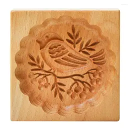 Backformen Holz Keksform Küche DIY Stempel Kuchen Dekorieren Prägung Handwerk für Weihnachtsfeier Dessert Werkzeuge