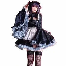 anime mój dr -up kochany Marin Kitagawa Cosplay Costume Set Kuroe Shizuku Maid Dr Halen Dr Up Lolita Cosplay Set 49p3#
