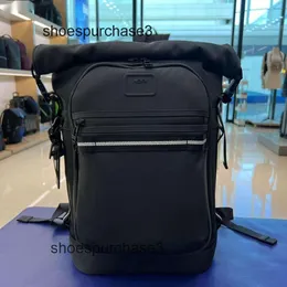 حقيبة Tumii Business Designer Mens Backpack 2024 Tumiis Nylon جودة عالية الوظيفية أكياس الحزم الكمبيوتر المحمول حزمة Travel Back Pack Alpha Limited Mens Roll Top 2 Llyj