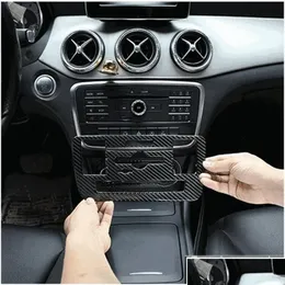 Other Interior Accessories Car Carbon Fiber Panels Cars Cd Air Conditioning Control Panel Er Trim For Benz A Class Gla Cla --- Drop De Otml6