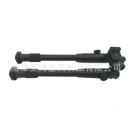 Utomhus 6-tums platt munstativ 20 mm kamera Bipod infällbar taktisk elastisk bipod stativ bipod svart