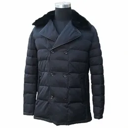 City Class New Fi Men Parkas LG Coat avtagbart Rex Hårkrage varm vinterjacka Coat Outwear Warm For Men Top Sale 6100 N5IG#