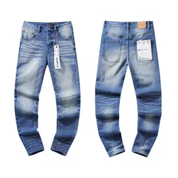 24SS Fashion Mens Plus Size Button Fly Denimhose mit zerrissenen Löchern ideal für urbane lässige Wäschewäsche Blue Jeans Hose Bottoms Skinny Fit 0328