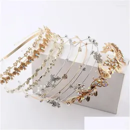 Hair Clips Barrettes Metal Star Headband Fashion Korean Version Of The Simple Small Bridal Hairpin Girl Street Shooting 877 Drop Deliv Ot6Eh