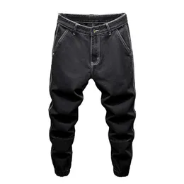 Мужские джинсы Черные джинсы мужские шаровары свободные карманные брюки зауженная уличная одежда мужская одежда джинсовая Троянский конь новые поступления в 2023 году J240328