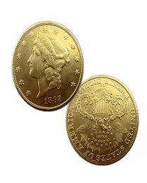 Crafts United States of America 1893 Twenty Dollars Commemorative Gold Coins Copper Coin Collection Supplies2100537