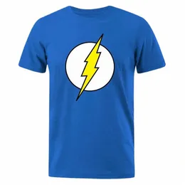 The BIG BANG Theory T Shirt Il fulmine Stampa T-shirt per uomo Cott Abbigliamento oversize Casual Street Maniche corte Divertente Tees L7tT #