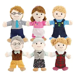 Ręka Puppet Toy Soft nadziewane lalki rodzinne Puppet pokazują zabawki Pluszowe przyjazne dla skóry zapachu rzemieślnicze sztuka