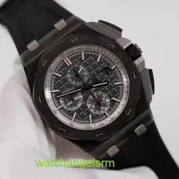 AP Wrist Watch Collection Epic Royal Oak Offshore 26405CE Herrenuhr, schwarze Keramik, fluoreszierender digitaler Zeiger, automatische mechanische, weltberühmte Uhr, Schweizer Uhr