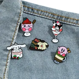 Menina kuromi melodia gatos pin bonito anime filmes jogos duro esmalte pinos coletar desenhos animados broche mochila chapéu saco colar lapela emblemas