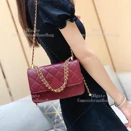 مصمم حقيبة Crossbody 22cm Calfskin Counter Bag Women 10A المرآة جودة حقائب سلسلة الفاخرة حقيبة اليد حقيبة اليد عالية الجودة مع صندوق C208