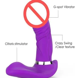Kvinnlig fjäril Dildo Vibrator USB Wireless Remote Control Vibrators For Women Adult Sex Toys Swing Vibration G Spot Stimulator 01874927