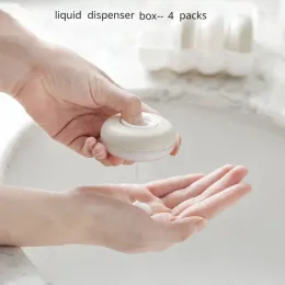 Jars Portable Subbottling Travel Sealed Emulsion Shampoo Bath Gel Storage Box Cosmetic Empty Bottle Set (4 Pack)
