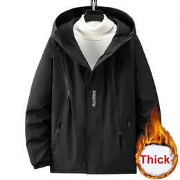 Siyah Su Geçirmez Parkas Erkekler Kış Sıcak Kalın Rüzgar Rüzgar Ceketi Plus Boyut 10xl 12xl Kış Kam Ceket Ceket Erkek Büyük Boyut 12XL M2BE#