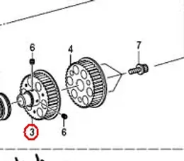 Macchine Brother RH9820 puleggia tenditrice albero inferiore SA6809001 pezzi di ricambio per macchine da cucire industriali