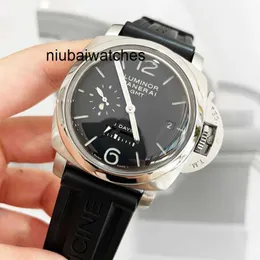 Mekanik Saatler Lüks Yeni Panasonic Lumino Serisi Watch Mens 44mm Siyah Plaka Sekiz Gün Dinamik Pam00233