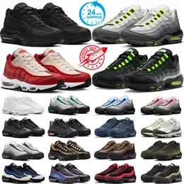 nike air max 95 airmax 95s Running Shoes Men Women Triple Black White Neon Laser Fuchsia Red Orbit Bred 95s Mens Trainers Sports Sneakers