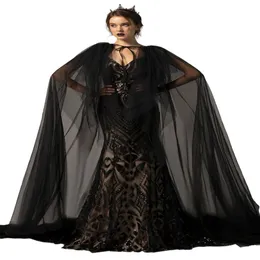 2021 Schwarz und Nude Gothic Brautkleider Brautkleider Meerjungfrau mit abnehmbarer Schleppe V-Ausschnitt Trompete Brautkleid Pailletten Spitze Cus313O