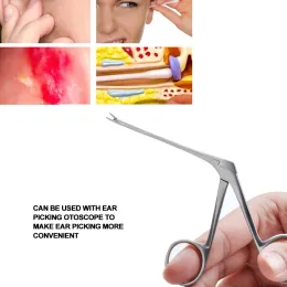 Trimmer Hartmann Ear Picker Tång Tångar Earwax Remover Micro Alligator Crocodile Nasal pincett Ear Wax Canal Cleaner Clip Tweezers Tool