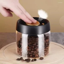 Bottiglie di stoccaggio Contenitore Contenitore sottovuoto Brocca per alimenti Chicchi di caffè Grani ermetici in vetro Caramelle Conservare barattolo fresco Accessori da cucina