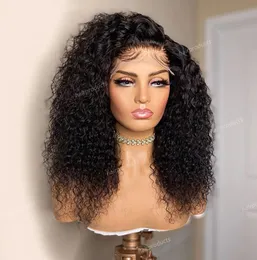 Natural Jet Black Silky Straight Wigs Lace Front Cabelos Sintéticos com Cabelo de Bebê Para Mulheres Perucas Diárias Peruca Frontal Naturals Wave Perucas Sintéticas Produtos de Cabelo