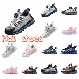 scarpe da ginnastica per bambini casual ragazzi ragazze bambini Trendy Deep Blue Nero arancione Grigio orchidea Rosa scarpe bianche taglie 27-40 C2NV #