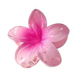 Designer Acrylic Summer Hawaii Simulation Flower Hair Clip Hairpin Flower Headdress for Beach Wedding Party Hair Accessories