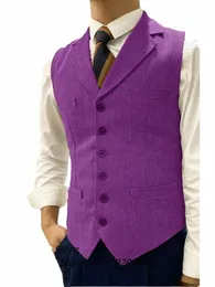 men's Vests Retro British Style Herringbe Slim Fit Outwear Sleevel Steampunk Tuxedo Waistcoat Lapel Men's Suit Vest g4v9#