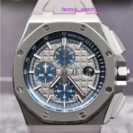 Iconico orologio da polso AP Royal Oak Offshore serie 26400IO OO.Orologio da polso trasparente da uomo, in lega di titanio, alla moda, per il tempo libero, con retro trasparente