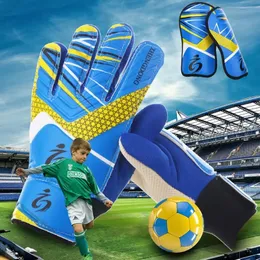 Tjockna latexhandskar Kids Soccer målvakt Besväran Wearresistent Children Football Training Shin Pads Set 240318