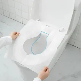 Toilettensitz Deckt Anti-Bacterium-Einwegpapierpolster wasserdicht für das Pendeln oder Campingabdeckungstyp