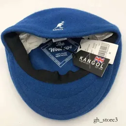 Kangol boné bola bonés kangol estilo americano canguru de alta qualidade lã real chapéu para frente pintor francês outono e inverno boina homens mulheres chapéus chapéu canguru 672