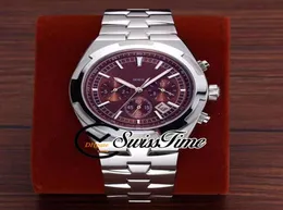 Novo exterior 5500v110a vinho vermelho dial a2813 automático masculino relógio pulseira de aço ss stvc sem cronógrafo stvc relógios swisti4752984