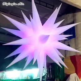 Decoração de festas iluminação personalizada Balão inflável 2m Diâmetro pendurado estrela de Thorn para boate e concerto