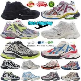 Sapatos de grife faixa 7.0 corredores de sapatos casuais tênis mais quentes da moda esportiva ao ar livre feminino masculino big size tênis tênis bal